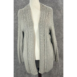 J. Jill Gray Cable Knit Cardigan